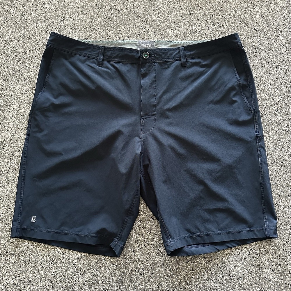 LinkSoul Shorts Men's 42 Boardwalker 10" Stretch Chino Hybrid Golf Flat‎ Front